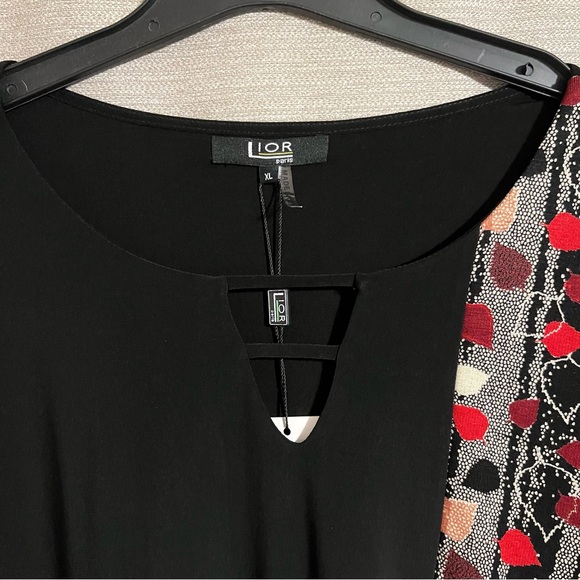 Lior Paris Abstract Art to Wear Top Blouse Colorblock - Picture 6 of 12